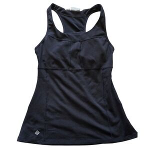 Athleta Black Workout Tank Top Racerback Built In Bra Activewear Sz‎ S